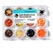 Buttons Galore Fall Halloween Embellishment Assortment for Crafts - 12 Colors